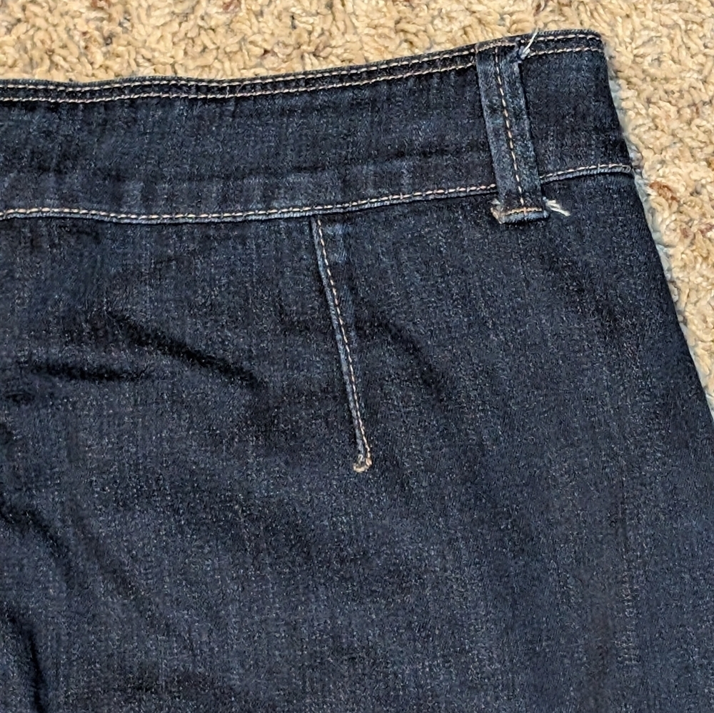 VANITY Button Fly Dark Wash Denim Stretch Mini Skirt Women's W29 - Picture 11 of 12